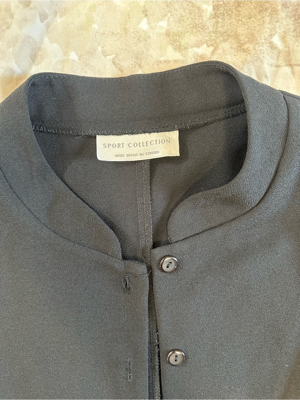 Sport Collection Black Button-Front Jacket - Picture 6 of 6